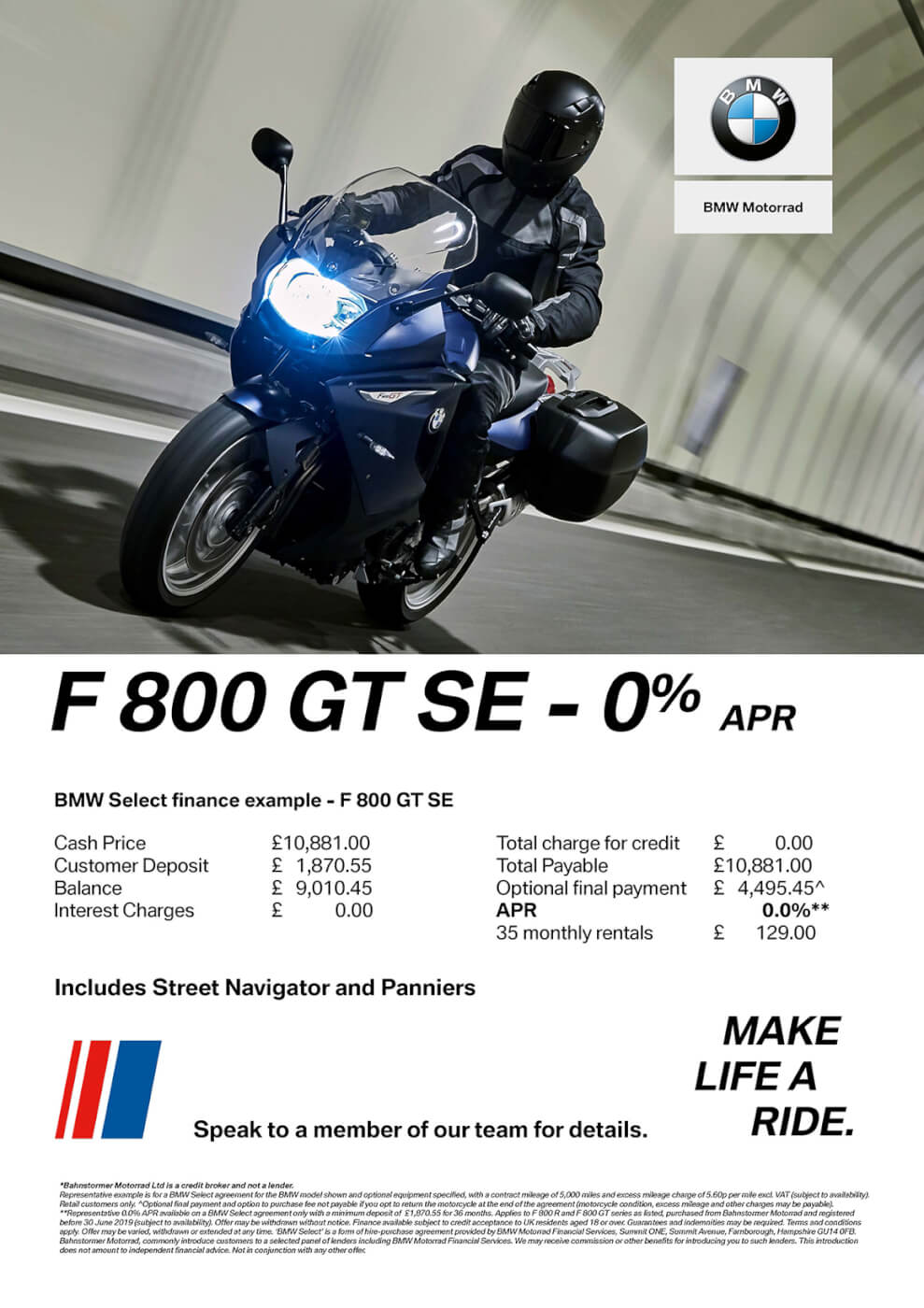 bmw motorcycle finance